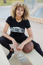 Load image into Gallery viewer, BLACK BASKETBALL. TEE