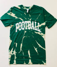 Load image into Gallery viewer, TIE-DYE GREEN FOOTBALL. TEE