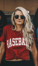 Load image into Gallery viewer, RED BASEBALL. TEE