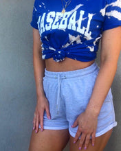 Load image into Gallery viewer, TIE-DYE ROYAL BLUE BASEBALL. TEE
